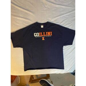 University of Illinois Men's‎ 3XL Blue Graphic T-Shirt Short Sleeve